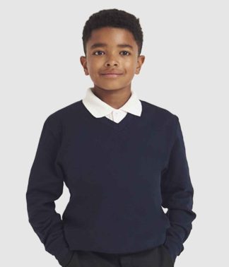 AWDis Academy Kids V Neck Sweatshirt