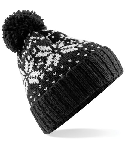 BB456 Beechfield Fair Isle Snowstar® Beanie