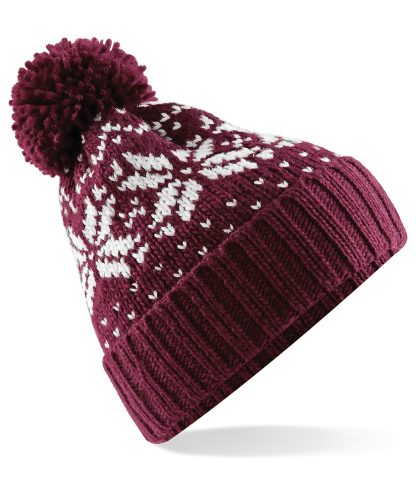 BB456 Beechfield Fair Isle Snowstar® Beanie