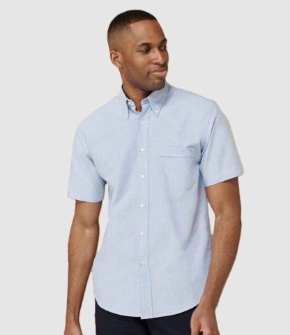 Henbury Short Sleeve Classic Oxford Shirt