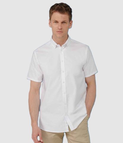 Henbury Modern Short Sleeve Regular Fit Oxford Shirt
