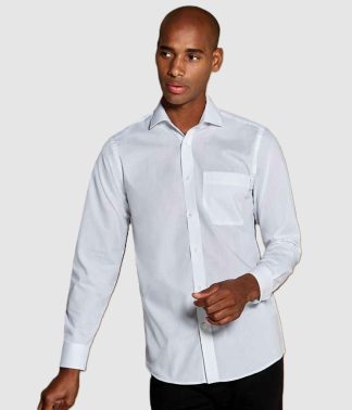 Kustom Kit Long Sleeve Tailored Poplin Shirt