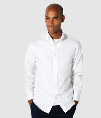 K188 Kustom Kit Premium Long Sleeve Tailored Oxford Shirt