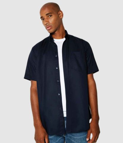 Kustom Kit Short Sleeve Classic Fit Workwear Oxford Shirt