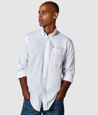 K351 Kustom Kit Long Sleeve Classic Fit Workwear Oxford Shirt