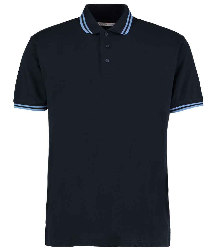 Kustom Kit Contrast Tipped Poly/Cotton Piqué Polo Shirt - Workwear Giant