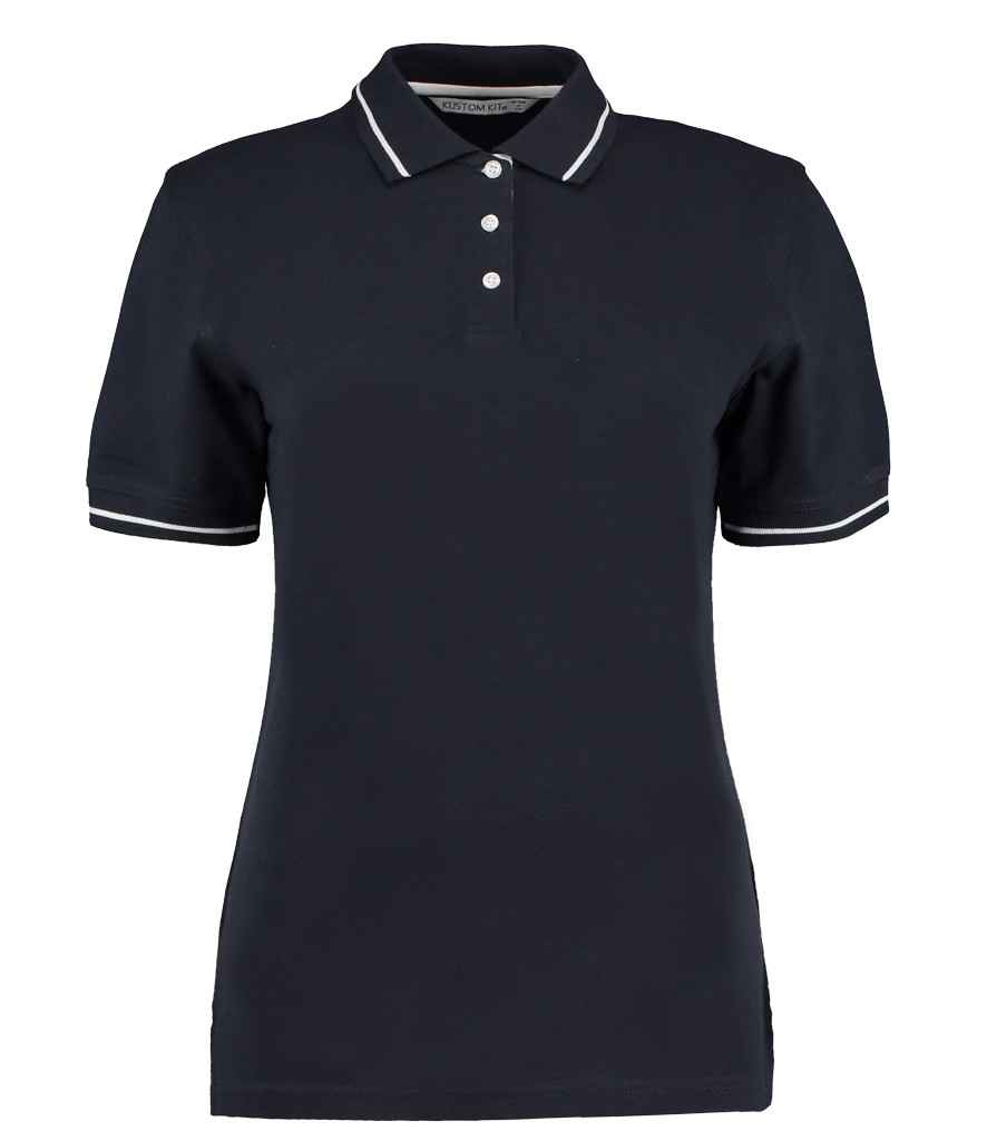 Kustom Kit Ladies St Mellion Tipped Cotton Piqué Polo Shirt - Workwear ...