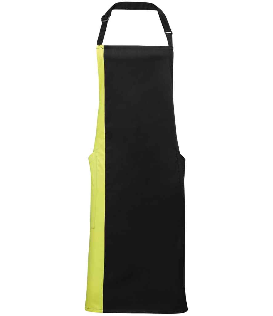 Premier Contrast Bib Apron - Workwear Giant