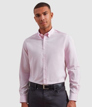PR238 Premier Long Sleeve Striped Oxford Shirt