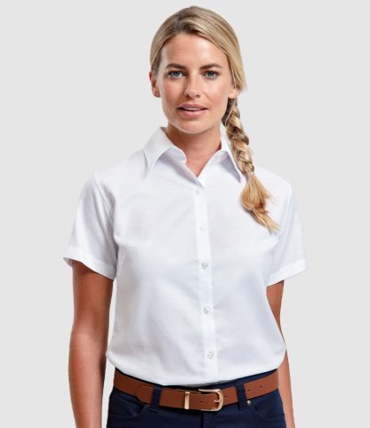 Premier Ladies Signature Short Sleeve Oxford Shirt