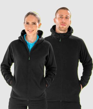 Result Genuine Recycled Hooded Micro Fleece Jacket