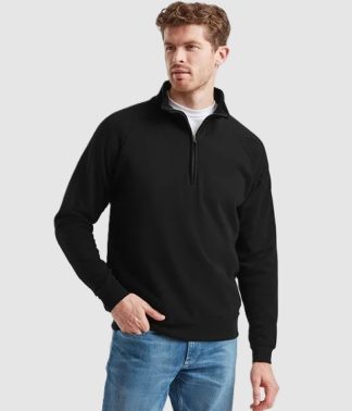 Fruit of the Loom Classic Zip Neck Sweatshirt
