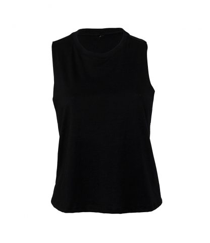 Bella Ladies Racer Back Cropped Tank Top
