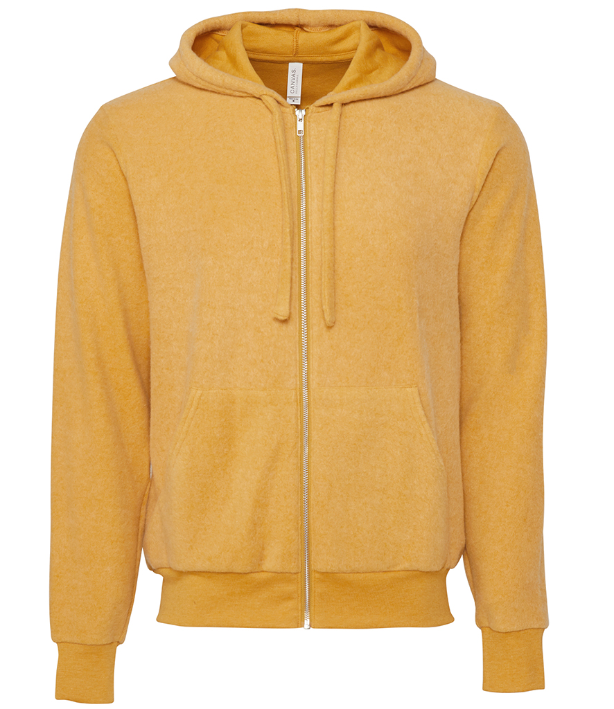 Canvas Unisex Sueded Full Zip Hoodie - Workwear Giant