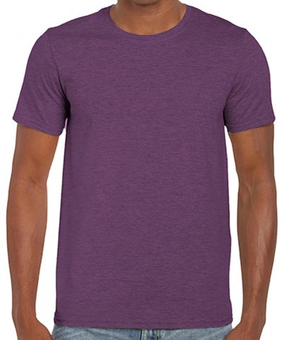 gildan heather purple t shirt