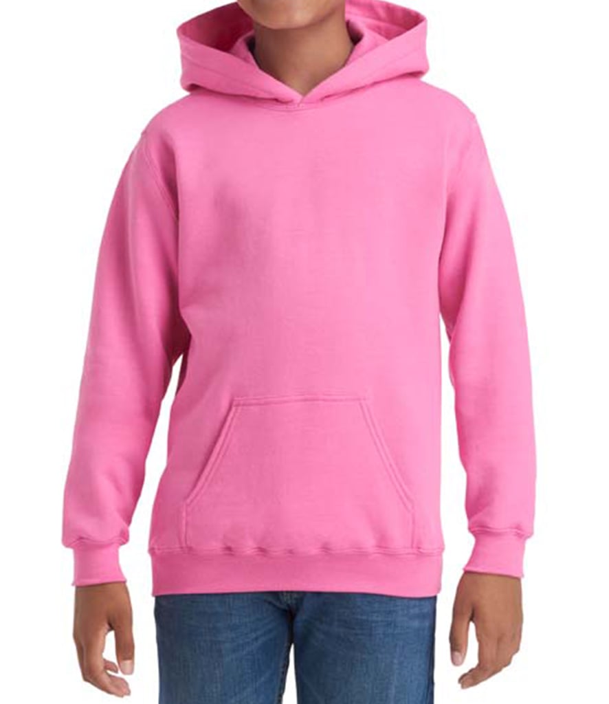 Gildan Kids Heavy Blend Hooded Sweatshirt Workwear Giant   GD57B AZA FRONT 