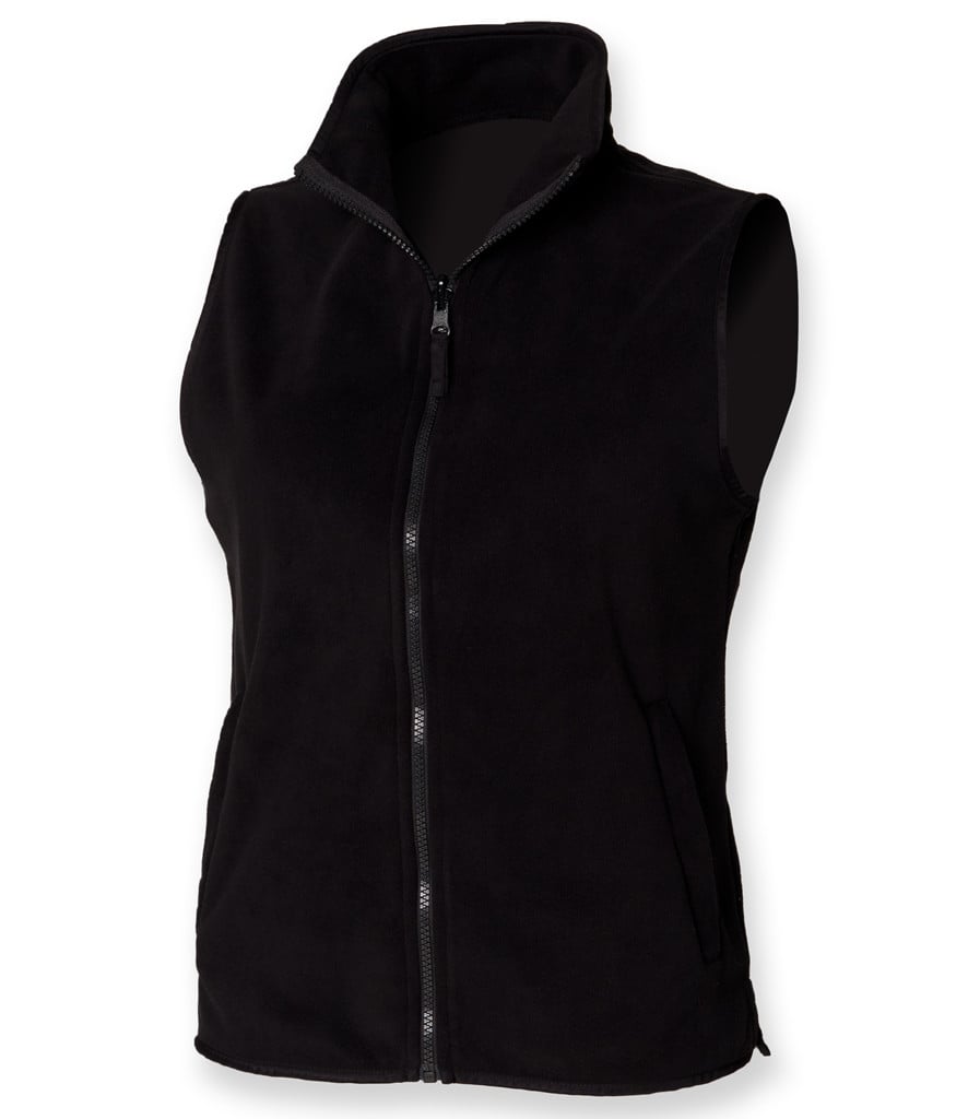 ladies sleeveless fleece