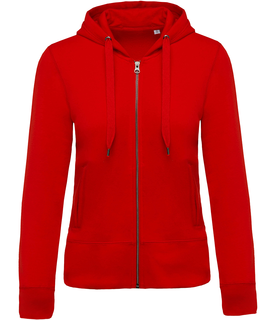 womens red zip up jacket