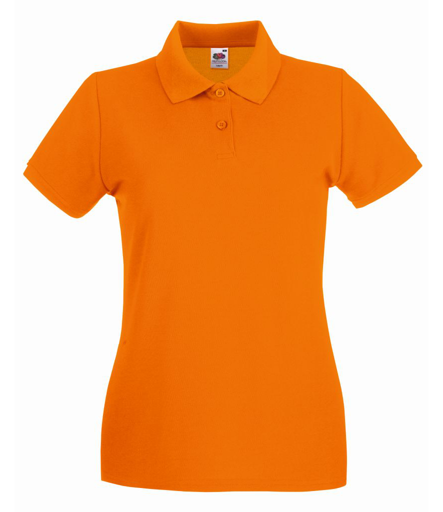 Fruit of the Loom Lady-Fit Premium Cotton Piqué Polo Shirt