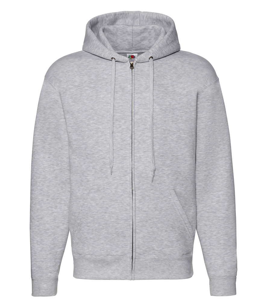 Fruit of the Loom Premium Zip Hooded Sweatshirt - Workwear Giant