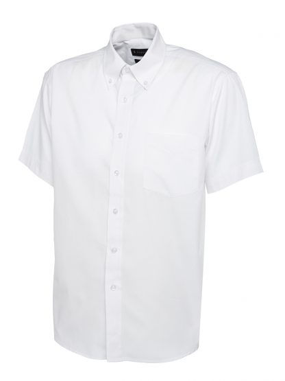 Uneek Mens Pinpoint Oxford Half Sleeve Shirt