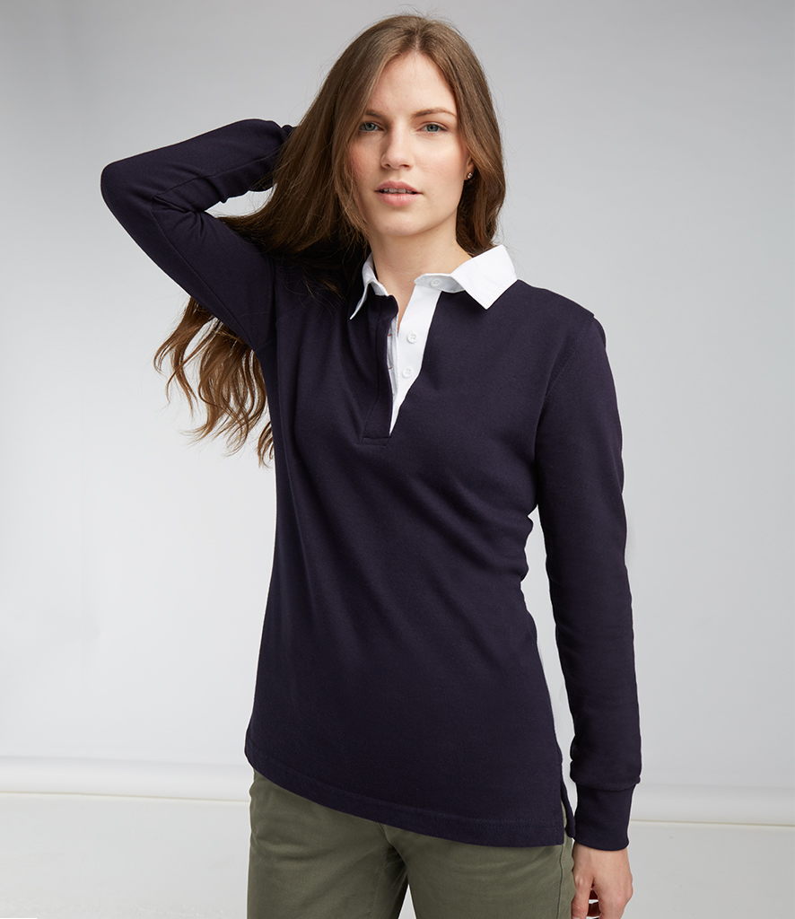 Front Row Ladies Classic Rugby Shirt - Workwear Giant