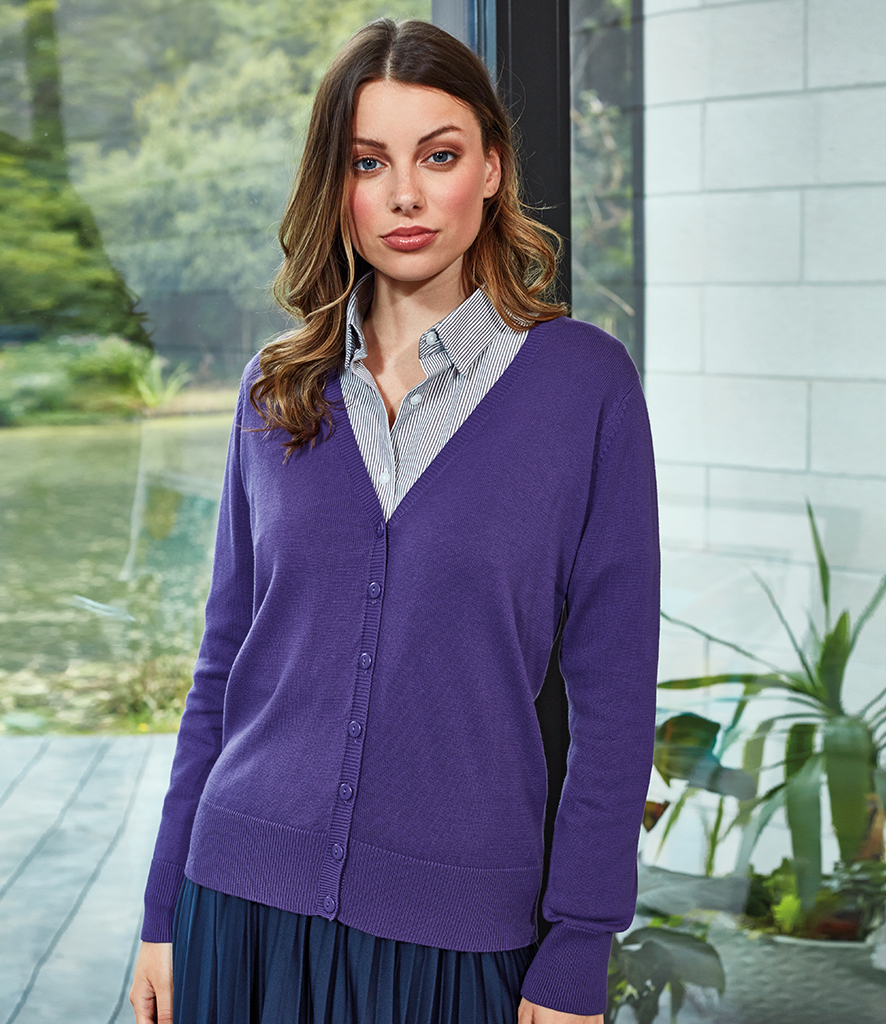 Purple v deals neck cardigan