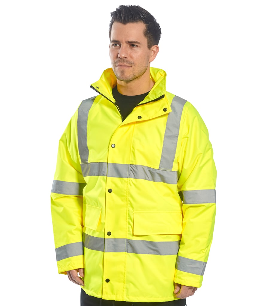 Portwest Hi-Vis 4-in-1 Traffic Jacket - Workwear Giant