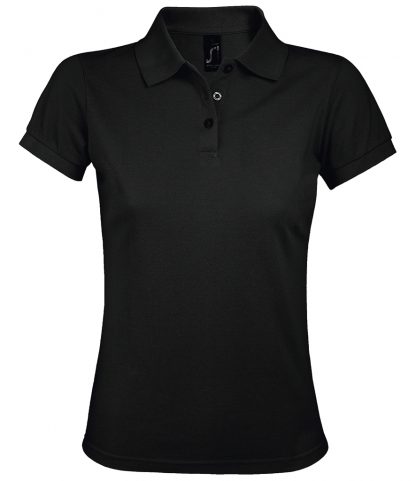 SOLs Lds Prime Pique Polo Shirt Black 3XL (10573 BLK 3XL)