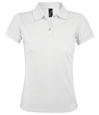 SOLs Lds Prime Pique Polo Shirt White 3XL (10573 WHI 3XL)