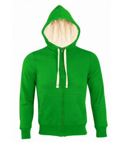 SOLS Sherpa Hooded Jacket Bud green XXL (10584 BDG XXL)