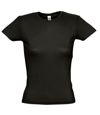 SOLS Ladies Miss T-Shirt Deep black XXL (11386 DBK XXL)