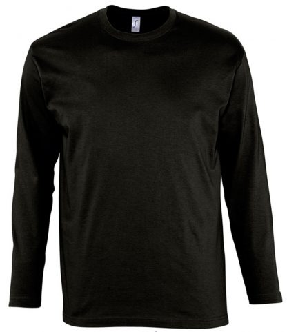SOLS Monarch L/S T-Shirt Deep black 5XL (11420 DBK 5XL)