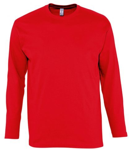 SOLS Monarch L/S T-Shirt Red 5XL (11420 RED 5XL)