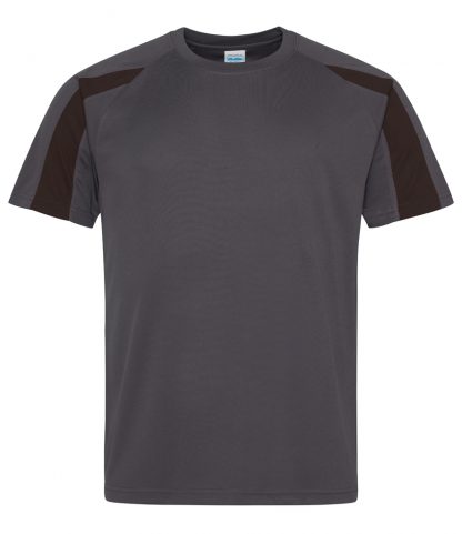AWDis Contrast Cool T Charc./jet blk XXL (JC003 CH/JB XXL)