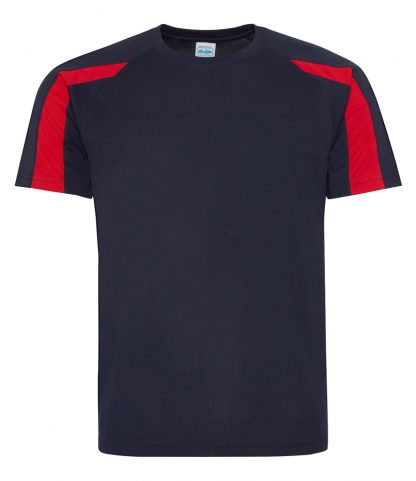 AWDis Contrast Cool T Fr. navy/fire red XXL (JC003 FN/FR XXL)
