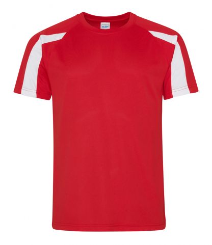 AWDis Contrast Cool T Fire red/arc white XXL (JC003 FR/AW XXL)