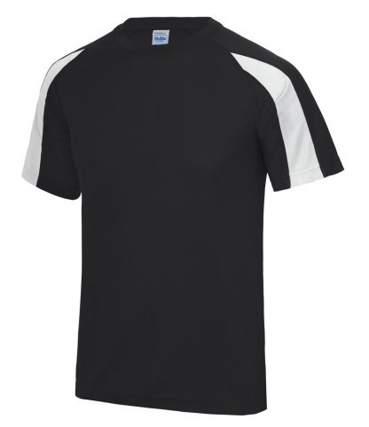 AWDis Contrast Cool T Jet black/arc white XXL (JC003 JB/AW XXL)