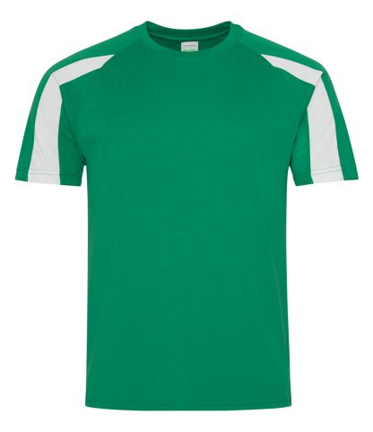 AWDis Contrast Cool T Kelly/ar. Whi XXL (JC003 KG/AW XXL)