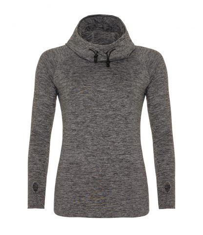 AWDIs Womens Cool Cowl Neck Top Grey melange XL (JC038 GME XL)