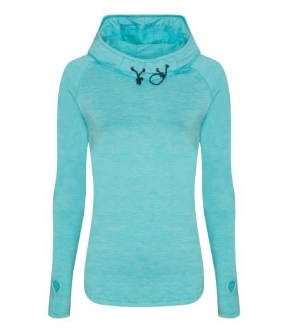 AWDIs Womens Cool Cowl Neck Top Ocean melange XL (JC038 OME XL)