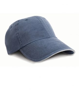 Result Washed Fine Line Cotton Cap Navy ONE (RC054 NAV ONE)