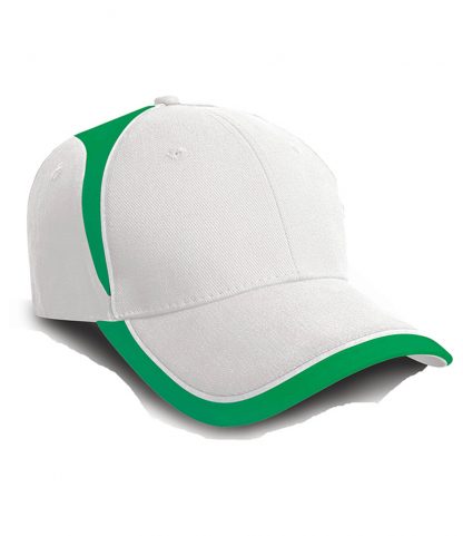 Result National Cap White/emerald ONE (RC062 WH/EM ONE)