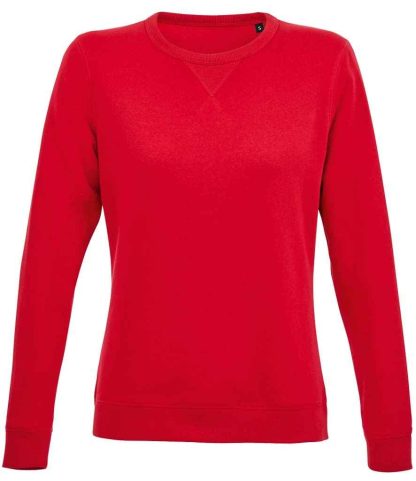 03104 RED XS - SOL'S Ladies Sully Sweatshirt - Red