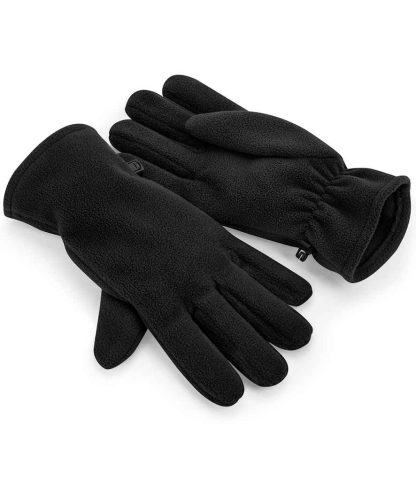 BB298R BLK S/M - Beechfield Recycled Fleece Gloves - Black