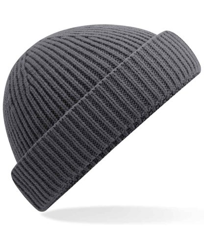 BB383R GPH ONE - Beechfield Recycled Harbour Beanie - Graphite Grey