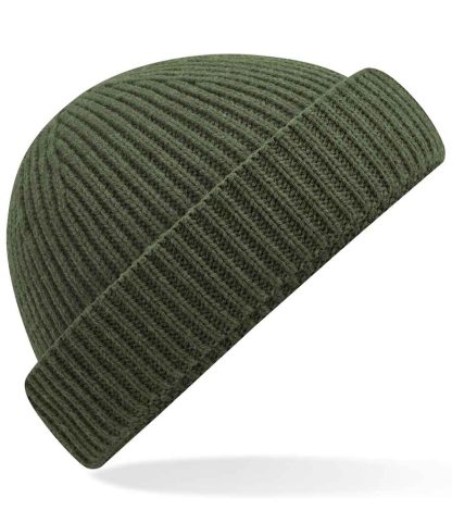 BB383R OLI ONE - Beechfield Recycled Harbour Beanie - Olive Green