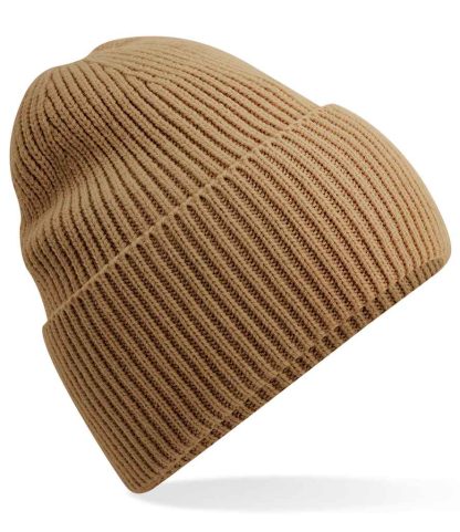 BB384R BIS ONE - Beechfield Recycled Oversized Cuffed Beanie - Biscuit