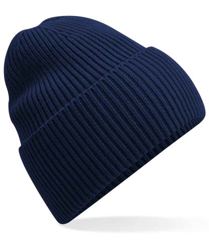 BB384R OXN ONE - Beechfield Recycled Oversized Cuffed Beanie - Oxford Navy
