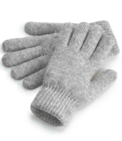 BB387 GYM ONE - Beechfield Cosy Ribbed Cuff Gloves - Grey Marl